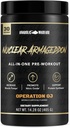 Anabolická vojna Jadrový Armagedon Pred tréningu Powder Pre-Workout pre mužov a ženy s L-Citrulín, Beta Alanyne Powder a kofeín (Orange Juice - 30 Servings)