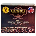 VM Energizing Mushroom Coffee-Reishi s ženšen & Carbo Mix-Instantná káva. Natural Ganoderma S Instant Cafe.Dietetický doplnok.8-v-1 Huba káva. Mix káva organická klasika. Vyrobené v USA. (14) S