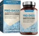 Vitamín Bounty Pro-Daily Probiotic 5 miliárd CFU - 13 kmeňov s Lactobacillus Acidophilus & Bifidobacterium pre trávne zdravie - probiotiká pre mužov a ženy Podpora zdravia Gut