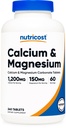 Nutricost Calcium & Magnézium Carbonate 240 Tablets, 1200mg Ca & 150mg Mg per Serving, 60 Servings- Gluten Free, non-GMO