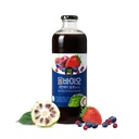 JAVA NONI JUICE EXTRACT with 7 BERRY BLEND - 33.8 fl oz (1L) Bottle - 100% Pure Resveratrol & Fermented by ALLBIO