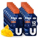 UCAN Edge Energy Gel Shots, Orange Mango (12, 2 Ounce Pakets) pre beh, školenia, cvičenia, Fitness, Cyklistika, Crossfit 