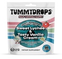Tummydrops Groovy Peppermint balenie (Zmes Lichee a chutný Vanilkový krém). Gluten Free, Vegan, & Made with Organic Ingredients, 33 Individuálne zabalené mäty Peppermint Lozenges v odolnej taške.