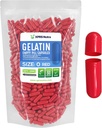XPRS Nutra Veľkosť 0 Prázdne Kapsule - 1000 Počet prázdnych želatíny Kapsule - Tabletky DIY Kapsule Plnenie - Pure Bovine Pill Gel Caps pre Do-It-Svoje vlastné doplnky (červená)