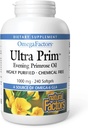 Omega Faktory podľa prírodných faktorov, Ultra Prim Evening Primrose olej, podporuje ženské a imunitné zdravie s Omega-6 GLA, 240 softgels (240 porcií)