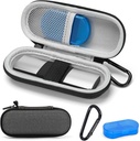 Prípad pre KardiaMobile 1L 6L Personal EKG Monitor, Hard Travel Nosenie puzdro pre AliveCor Kardia Heart Monitor EKG/ECG, Prenosný monitor srdcovej frekvencie Bag Storage Organizátor s Pill Box a Carabineer Clip