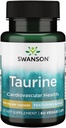Swanson Amino Acid Ajipure Taurine Pharmaceutical Grade 500 Milligrams 60 Veg Capsules