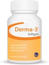 Ceva Derma-3 Softgels, Omega-3 Mastné kyseliny a vitamín doplnok pre malé psy + mačky (60 počet)
