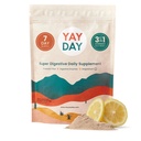 Nighttime Prebiotic Fiber Powder with Digestive Enzymes & Magnézium Glycinate for Sleep, On-The-Go Travel 7 Pack 