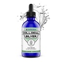FWS Koloidné striebro, tekuté strieborné kvapky, 99,99% Pure Silver, 4 oz Sklenená fľaša, 60 Slúži (2 mesiace), 50 ppm, Koncentrované pre jednoduché a pohodlné služby