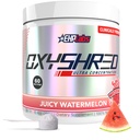 EHP Labs OxyShred Predcvičený prášok - Prášok pred cvičením s L glutamínom a Acetyl L karnitínom, Energy Boost Drink - šťavnatý melón, 60 servírovacích