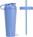 HydroJug z nerezovej ocele Shaker Cup 24oz - Perfektné pre proteíny Shakes, predpráce na pitie, Iced Coffee - jednoduché miešanie, Vákuové Izolované, Cup Holder Compatible, BPA zdarma - udržuje tempo hodiny