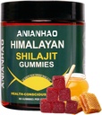 Shilajit Gummies 6000mg -Shilajit Gummies s Manuka med a kyselina fulvová, minerály, imunitný systém a vitality Booster, Vegan Himilayan Shalajit Gummies (1 fľaša)