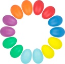 SallyFashion 14PCS plastové vajcia Shakers Set, Bicie nástroje Hudobné vajcia Maracas pre deti Music Learning DIY Maľovanie
