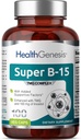 Super B-15 100 Vkaps - Niacin Calcium Choline Inozitol DMG TMG - Podporuje zdravé hladiny kyslíka energie