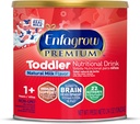 Enfagrow PREMIUM Batoľa Nutričný nápoj, vyrobený s skutočným mliekom, mozog-Building Omega-3 DHA, Nutrienty a prebiotiká pre rast a imunitnú podporu, non-GMO, Batoľa mlieko prášok, 24 Oz Can
