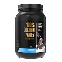 Maxler 100% Zlatá srsť Protein - 24 g proteínu na porciu - Prémiová srsť Protein Powder for Pre Post Cvičenie - Fast-Absorbing Srvátkový koncentrát, izolát a hydrolyzát Zmes - Cookies & Cream 2 lb