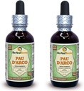 PAU d'arco (Tabebuia Impetiginosa) Glycerit, sušená kôra bez obsahu alkoholu, tekutý extrakt (názov brand: bylinnýTerra, hrdo vyrobený v USA) 2x2 fl.oz (2x60 ml)