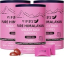 Shilajit Gummies, 3000 Mg Shilajit Pure Himalayan Organic with Ashwagandha, Turmeric Sugar-free Gummies for Men and Women, Shilajit Supplement, Non-GMO Nature Shilajit for Energy, 180 Gummies