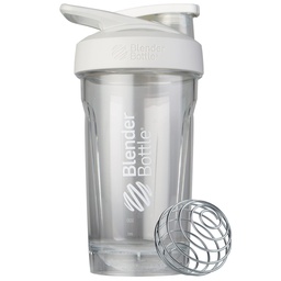BlenderBottle Sport Shaker fľaša s drôtom Whisk, 24-Ounce, biela 