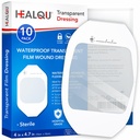 Transparentný film obliekanie 4" x 4,75" (10 balenie) - vodotesné adhezívne rán obväzy pre post-Surgical Sprcha, IV štít, tetovanie po starostlivosti, jasné priedušné šaty podľa HEALQU
