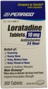 Perrigo Loratadine Tablety, modrá, 300 Počet