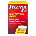 Tylenol 8 Hodinová úľava od bolesti pri artritíde Tablety s predĺženým uvoľňovaním, 650 mg acetaminofénu, bolesť kĺbov Reliever a horúčka Redukcia medicína, Úľava od bolesti ústnej pre artritídu a bolesť kĺbov, 50 Počet