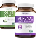 Olive Leaf Extract & Adrenal Support (4-Month Supply) Zen & Vigor Bundle of Olive Leaf Extract (120 Kapsule) Super sila a adrenal podpora (120 Capules) Výkonná adrenálna podpora - Udržujte rovnováhu