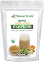 Z Natural Foods Organic Vanilla Cream Vegan Protein Powder, Vanilla Ochutené Vegan Protein Supplement, All Natural, Vegan, Non-GMO, 1 libier