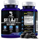 Blackbull Shilajit Pure Himalayan Organic Capsules - Natural Shilajit Resin Organic s 20% Fulvic Acid Supplement, Brain Health, Aging Immune Support - Pure Himalayan Shilajit