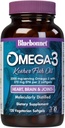 Bluebonnet Nutrition Omega-3 Kosher Fish Oil, Natural Triglycerid Form, Gluten-free, Dairy-Free, Kosher Certified, Non-GMO, 3. Party Tested, Molecularly Destilated, 120 Vegetariánska Softgel, 60 Serving