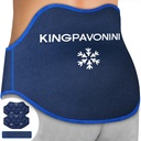 KingPavonini Extra veľký ľadový balík pre úľavu od bolesti chrbta s rozšíreným popruhom, 2 balenia opakovane použiteľné dolná časť chrbta gélový ľadový obal pre Lumbar chirurgia, ischias, Herniated disk, Coccyx bolesť, studená / hot terapia