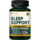 Valerián Root Extract Sleep Support Kapsule, Vášeň Kvetinový doplnok pre lepší spánok, Spad Asleep Rýchle a relaxačné. Pastillas de Valeriana y Pasiflora para Dormir Profundamente. 90 Počet