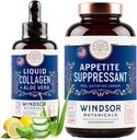 WINPBERR BOTANICALS Apppetite Supressant and Liquid Collagen Marine Diet and Beauty Bundle