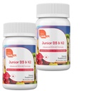 Zahler - Junior Vitamín D3 + K2 Žuvacie tablety pre deti a deti a vitamín D pre deti 2000 IU
