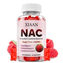 NAC Gummy pre deti a dospelých, N Acetyl Cysteine 1000 mg NAC Supplement for Antioxidants & Immune Support, Lung & Liver Health, Malinová chuť 60 Počet