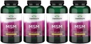 Swanson MSM - Essential Minerals Propaging Mobility & Joint Health Support - Helps to Retain Connective Tissue Health Including Cartilage, Collagen, & Hair - (240 Kapsule, 1000mg Each) 4 Balenie
