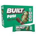Postavený bar, Puff Protein Bars, Mint Chip Puff, 17g Bielkoviny Snacks, On-The-Go Bars, Iba 140 kalórií, 6g cukru, Kolagén, Gluten bez, 12 Počet