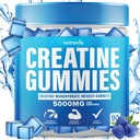 Kreatín Gummy Infundované s 5g Kreatín Monohydrát pre mužov a ženy, Sila, Vytrvalosť, Svalové Instantized Creatin, Mikronizované Čisté HCL Vyvážené Creatina Monohidratada en Polvo (90 Gummies)