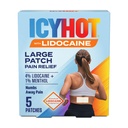 Icy Hot Max Sila Lidokain bolesť Relief Patch (5 Počet) Penetrates for Fast, Targeted Relief