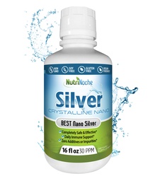 NutriNoche Koloidné striebro 9,99% Ultra Pure Crystalline Nano Strieborné častice