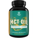 C8 MCT Softgely oleja - Medium Chain Triglyceridy MCT Kokosový olej doplnok s kapryl/kapric Triglyceridy pre telo sochárstvo, vylepšená energia a vytrvalosť - Keto doplnky pre chudnutie - 120 Ct